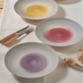 GÜRAL PORSELEN Camelia 6 Parça Bone Pasta Takımı - 22256 - 3