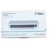 TTEC 8port 08100SW 10/100 Yönetilemez Switch Tak Çalıştır Plastik Kasa - 2