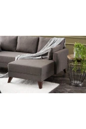 Evdebiz Bella Soft Mini Köşe Kahverengi Sağ - 4
