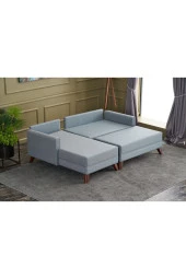 Evdebiz Bella Soft Mini Köşe Mavi Sol - 4