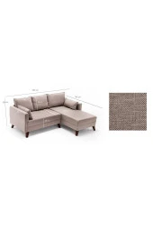 Evdebiz Bella Soft Mini Köşe Krem Sağ - 5