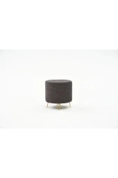 Evdebiz Asmara Demir Ayaklı Puf Gabbana Antrasit Bakır - 2