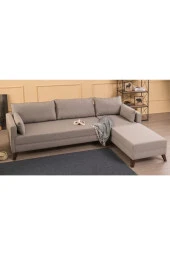 Evdebiz Bella Soft Köşe Koltuk Krem Sağ - 2