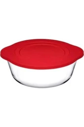 Paşabahçe Borcam Yuvarlak Tencere Silikon Kapaklı 840c - 2