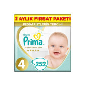 Prima Bebek Bezi Premium Care 4 Beden 126 Adet Aylık Fırsat Paketi X 2 Adet - 1
