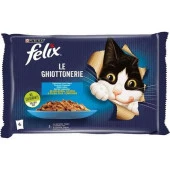 Felix Multipack Somonlu ve Ton Balıklı Yetişkin Kedi Yaş Maması 4x85 Gr *24 Adet - 1