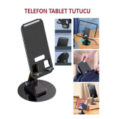 360 Dönebilen Telefon Tutucu Katlanabilir Tablet Tutucu Masa Üstü Şarj Standı Metal Telefon Tutucu - 3