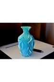 Dalgalı ve Detaylı Görünümüyle Vazo 17 cm - 1