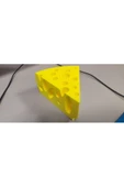 Üçgen Peynir Görünümlü Kalemlik 12 cm - 1