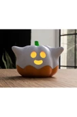 Işıklandırılabilir Hayalet Balkabağı Mini Dekoru 10 cm - 1
