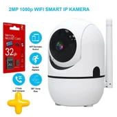 Hafıza Kartlı Wifi Akıllı Kamera Hareket Algılamalı Gece Görüşlü Bebek Kamera - 1