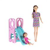 Oyuncak Bebek Elyss Park Seti Kaydıraklı Set - 1