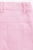 Çift Cepli Fermuarlı Kız Çocuk Pantolon - 2