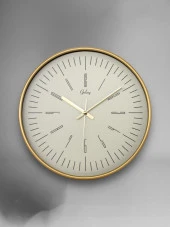 Galaxy D-218-A-8 Eskitme Kadran 30 CM Sessiz Akar Duvar Saati Gold-Beyaz thumbnail 1