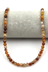 Madagaskar Akik Doğal Taş Dizi 6 mm Küre Kesim thumbnail 2