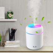 H2O USB 'li ve Işıklı Ultrosonik Hava Nemlendirici Ve Buhar Makinesi - 1
