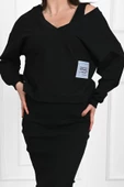 Kadın Askılı Sweatshirtli Elbise 3711-23 - 5