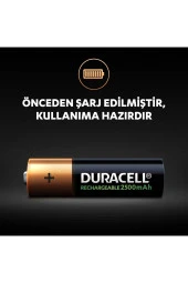 Duracell Şarj Edilebilir Aa 2500 Mah Kalem Pil, 2'li - 4