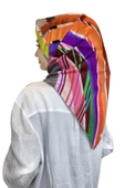 Pierre Cardin Sura İpek Eşarp 2024 İlkbahar Yaz Desenli İpek Eşarp 8832230  VİZON - 1