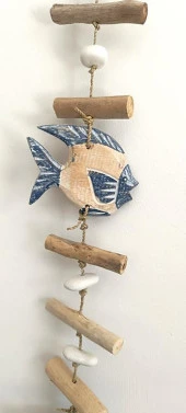 Duvar Balkon Teras Ağaç Cafe Ahşap Balık Sopa Taş Çakıl Taşı Ev Ofis Dekor - 2