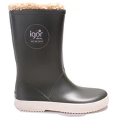 İgor W10207CN Splash Nautico Borreguito Haki Ortopedik Kürklü Erkek Çocuk Yağmur Çizme thumbnail 2