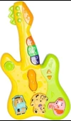 21X10 CM Işıklı ve Müzikli Gitar -Eğitici Oyuncak 9766 - 2
