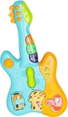 21X10 CM Işıklı ve Müzikli Gitar -Eğitici Oyuncak 9766 - 1