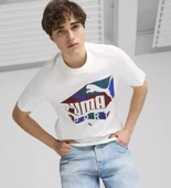 Puma 683207-02 Graphics Sports Tee Tişort Erkek T-Shirt thumbnail 5