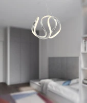 TT Aydınlatma TT306-25-KR  Orta Kavis Krom Kaplama Ledli Avize thumbnail 2