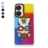 Realme C55 Kılıf Estoril Desenli Seri Silikon Kapak - 1