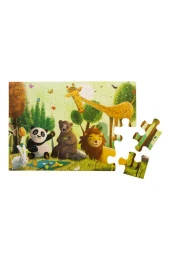 Çocuklar Için Yer Puzzle 24 Parça - Ormanda - 3