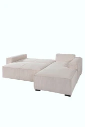 Eymense Nehir Yataklı Çekyatlı Sandıklı Sırt Minderli Soft Köşe Koltuk Takımı - 8