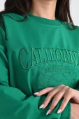 Kadın California Yazı Nakış Baskılı Uzun Kollu Eşofman Takımı 3660-23 - 10