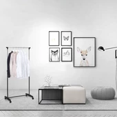 Handy Mate Nario Yükseklik Ayarlı ElbiseAskısı-Siyah/Krom 85x95-160x43 cm - 2