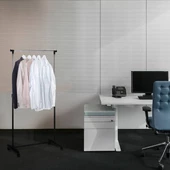 Handy Mate Nario Yükseklik Ayarlı ElbiseAskısı-Siyah/Krom 85x95-160x43 cm - 3
