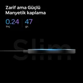 Spigen MagFit (7.5W) Manyetik Kablosuz Şarj Cihazı iPhone için MagSafe özellikli ArcField Black - ACH02190 - 6