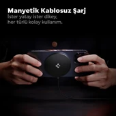 Spigen MagFit (7.5W) Manyetik Kablosuz Şarj Cihazı iPhone için MagSafe özellikli ArcField Black - ACH02190 - 5