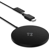 Spigen MagFit (7.5W) Manyetik Kablosuz Şarj Cihazı iPhone için MagSafe özellikli ArcField Black - ACH02190 - 1