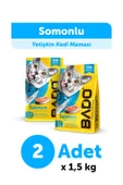 Bado Yetişkin Kedi Maması Somonlu 1,5 Kg 2'li - 1