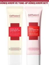 Cell Fusion C Derma Relief 100 Spf 50 /pa Çocuklar Ve Yetişkinler Için Güneş Kremi ve Toning Tone Up Güneş Kremi - 1