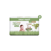 Baby Turco Doğadan Süper Fırsat Paketi Bebek Bezi 3 Numara Midi 126 Adet - 5