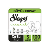 Sleepy Natural Büyük Fırsat Paketi Bebek Bezi 5 Numara Junior 100 Adet - 1