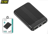 Concord Powerbank C-121 5500Mah 2Xusb Mıcro+Type-C Giriş Taşınabilir Hızlı Şarj Cihazı - 1