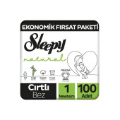 Sleepy Natural Ekonomik Fırsat Paketi Bebek Bezi 1 Numara Newborn 100 Adet - 1