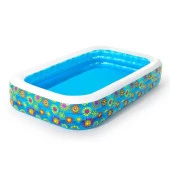 Bestway Funky Floral Şişme Aile Havuzu Jumbo Boy ( Okyanus Desenli ) - 1