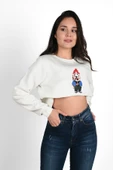 Kadın Baskılı Sweatshirt 1636-24 - 10
