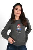 Kadın Baskılı Sweatshirt 1636-24 - 1