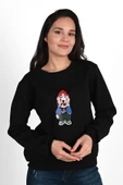 Kadın Baskılı Sweatshirt 1636-24 - 2