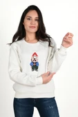 Kadın Baskılı Sweatshirt 1636-24 - 8