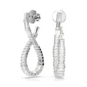 5677628 Swarovski Küpe Hyperbola:Pe Hoop L Twıst Whıte/Rhs - 1